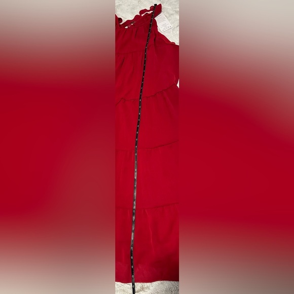 KIRUNDO Halter Sleeveless Flowy Mini Babydoll Tiered Dress XL - Picture 13 of 16